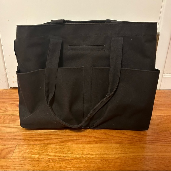 Dagne Dover Handbags - Dagne Dover Black Canvas Tote Bag
